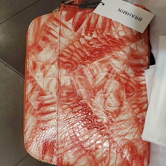 Brahmin Mini Sydney and Ady Wallet Set Pink Flamingo - Picture 5 of 11